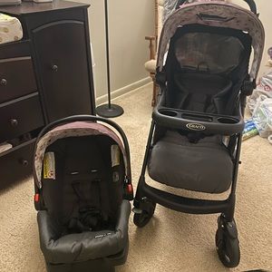 Car seat and stroller set